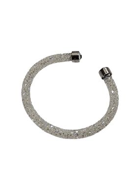 Swarovski Stardust Crystal Bangle Bracelet Clear Pavé 6.5"